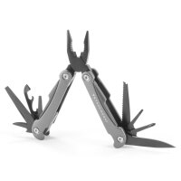 STAHLWERK Multitool with 13 tools, high quality pocket knife / folding knife / multi-function tool with knife, saw, file, combination pliers, wire cutter, screwdriver etc.