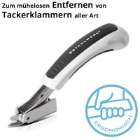 STAHLWERK Klammerentferner / Klammerheber / Enthefter / Polsterwerkzeug zum Entfernen von Heftklammern und Tackerklammern