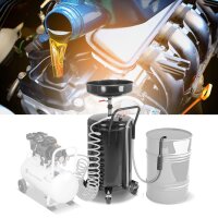 STAHLWERK oil separator OD-80 ST with 80 l capacity, oil collection container | oil collection trolley | oil pan | oil drainer with height-adjustable funnel for collecting used oil when changing vehicle oil