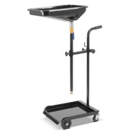 STAHLWERK Separator oleju OD-110 ST, wózek do zbierania oleju / miska olejowa / urzadzenie do spuszczania oleju z lejkiem o regulowanej wysokosci do zbierania zuzytego oleju podczas wymiany oleju w