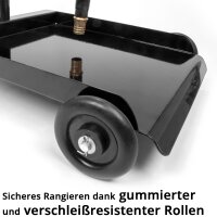 STAHLWERK Separator oleju OD-110 ST, wózek do zbierania oleju / miska olejowa / urzadzenie do spuszczania oleju z lejkiem o regulowanej wysokosci do zbierania zuzytego oleju podczas wymiany oleju w