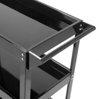 STAHLWERK Carro de herramientas  con capacidad de carga de 200 kg, robusto carro de taller / carro rodante / carro de transporte / carro de montaje con 3 plataformas de carga