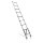 Телескопическая лестница STAHLWERK TL-260 ST грузоподъемностью 150 кг и максимальной длиной 2,60 м, выдвижная алюминиевая лестница | одномаршевая лестница | маршевая лестница с нескользящими перекладинами, включая 7-летнюю гарантию производителя