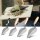STAHLWERK Troffels Set van 4 150-200 mm, hoogwaardige koolstofstalen metselaarstroffel / pleistertroffel / driehoekstroffel met ergonomische handgreep
