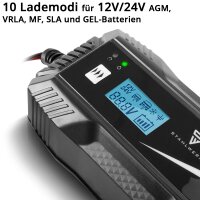 STAHLWERK Chargeur de batterie IBC-100 ST avec...