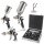 STAHLWERK HVLP spray gun set SGS-1125 ST 21 parts with 3 compressed air spray guns, 0.8 / 1.4 / 1.7 mm nozzle set, spray gun holder, aluminum case and much more Spray gun / Spray gun