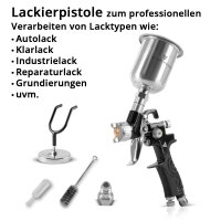 STAHLWERK LVLP spray gun SG-125 ST with 0,8 mm nozzle and...