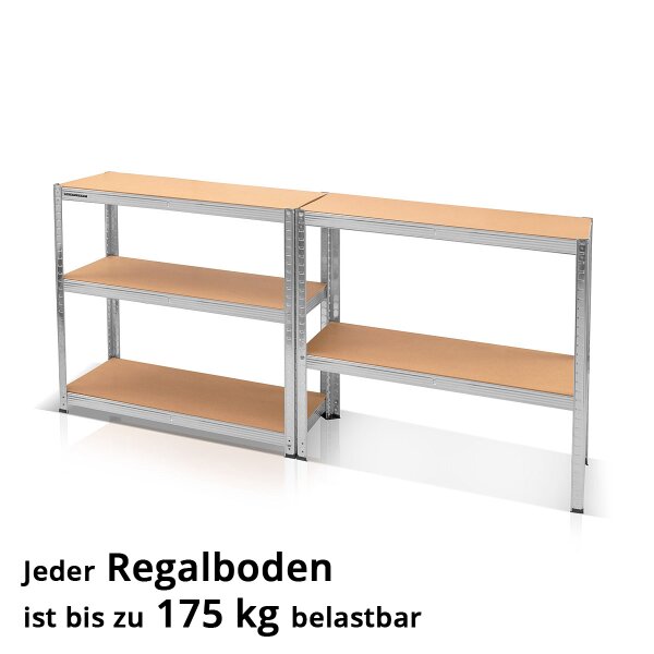 STAHLWERK Schwerlastregal belastbar bis 875 kg Stahlregal Kellerregal ,  29,99 €