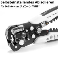STAHLWERK self-adjusting wire stripper AZ-7 ST Pro with...