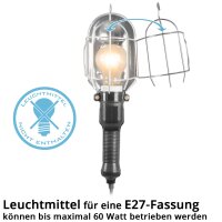 Lámpara de trabajo STAHLWERK con casquillo E27...