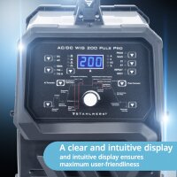 STAHLWERK AC/DC TIG 200 Pulse Pro - Digit&aacute;ln&iacute; sv&aacute;řečka | invertor s 200 amp&eacute;ry, funkc&iacute; ARC/MMA, pamět&iacute; &uacute;loh a technologi&iacute; IGBT, vhodn&aacute; pro hlin&iacute;k a tenk&eacute; plechy