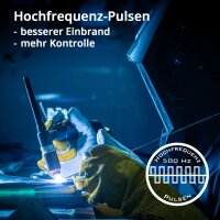 STAHLWERK AC/DC WIG 200 Puls Pro - Digitales Schwei&szlig;ger&auml;t | Inverter mit 200 Ampere, ARC/MMA Funktion, Job-Speicher und IGBT-Technologie, geeignet f&uuml;r Alu und D&uuml;nnblech