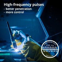 STAHLWERK AC/DC TIG 200 Pulse Pro - Digit&aacute;ln&iacute; sv&aacute;řečka | invertor s 200 amp&eacute;ry, funkc&iacute; ARC/MMA, pamět&iacute; &uacute;loh a technologi&iacute; IGBT, vhodn&aacute; pro hlin&iacute;k a tenk&eacute; plechy