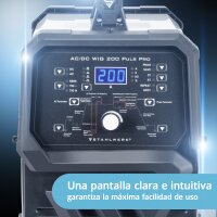 STAHLWERK AC/DC TIG 200 Puls Pro fully equipped - Soldadora digital | 200 amperios, funci&oacute;n ARC/MMA, memoria de trabajos y tecnolog&iacute;a IGBT, adecuada para aluminio y chapa fina