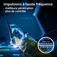 STAHLWERK AC/DC TIG 200 Puls Pro &eacute;quipement complet - Poste &agrave; souder num&eacute;rique | 200 amp&egrave;res, fonction ARC/MMA, m&eacute;moire de t&acirc;ches et technologie IGBT, convient pour laluminium et les t&ocirc;les fines