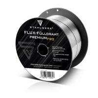 STAHLWERK MIG MAG premium welding wire - flux cored wire E71T-GS &Oslash; 0,9 mm S100/ D100 wire roll with 1 kg / flux cored wire
