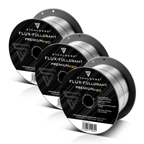 Stayer Flux Core Schweißdraht – 1 Kg Spule, 0,9 Mm, Grau – Für DC Schweißen Ohne Gas (E71T-GS)