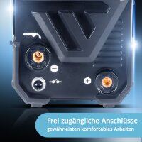 STAHLWERK Schwei&szlig;ger&auml;t Mini FLUX 120 ST Digital | 120 Ampere | Synergischer Drahtvorschub | Lift-TIG geeignet | F&uuml;lldrahtschwei&szlig;en | ARC/MMA Funktion zum einfachen Schwei&szlig;en ohne Schutzgas mit F&uuml;lldraht