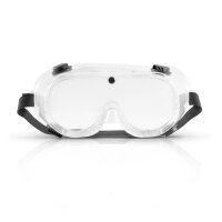 3er Set STAHLWERK Schutzbrille Korbbrille &Uuml;berbrille mit flexiblem Halteband / Arbeitsschutzausr&uuml;stung