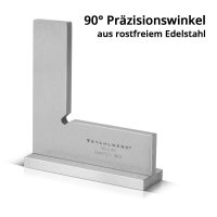 STAHLWERK Anschlagwinkel Set 4-teilig DIN 875/1 Schlosserwinkel / Winkelanschlag / Pr&auml;zisionswinkel aus rostfreiem Edelstahl