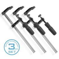 STAHLWERK screw clamp clamp F clamp set of 3 DIN 5117 -...