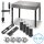 STAHLWERK 3D welding table set, assembly table with D16 hole system and 6 mm worktop as DIY kit in 12-piece set with variable stop, screw clamp, stop bolt with lift-off protection, clamping bolt