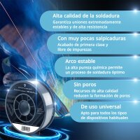STAHLWERK FLUX hilo tubular E71T-GS 0,9 mm | 5 kg bobina de hilo D200 | bobina de hilo para mandril de 50 mm | hilo de soldar premium | hilo de relleno | hilo de soldar universal | electrodo de hilo tubular | MIG MAG
