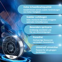 STAHLWERK FLUX Fülldraht E71T-GS 0,9 mm | 5 kg Drahtrolle D200 | Drahtspule für 50 mm Dorn| Premium Schweißdraht | Zusatzwerkstoff | Universal Schweißdraht | Fülldrahtelektrode | MIG MAG