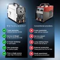 STAHLWERK ARC 200 Puls Pro elektrode lasapparaat, compacte MMA | E-Hand | Lift-TIG omvormer met 200 amp&egrave;re, IGBT technologie en pulsfunctie