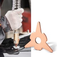 STAHLWERK Set spotter per la rimozione delle ammaccature 120 pezzi stelle per la rimozione delle ammaccature, occhi per la saldatura e dischi per la saldatura, accessori Smart Repair per spotter per