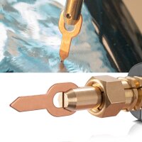 STAHLWERK Set spotter per la rimozione delle ammaccature 120 pezzi stelle per la rimozione delle ammaccature, occhi per la saldatura e dischi per la saldatura, accessori Smart Repair per spotter per