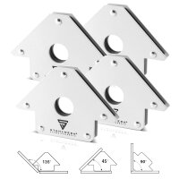 STAHLWERK set of 4 magnetic welding angle 22,6 kg | 50...