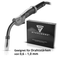 STAHLWERK AK15 | MB15 welding torch including 4m hose package, professional welding accessories for MIG MAG inert gas welders with Eurocentral connection