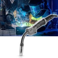 STAHLWERK AK15 | MB15 welding torch including 4 m hose package, professional welding accessories for MIG MAG inert gas welders with Eurocentral connection