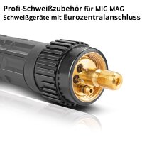 STAHLWERK AK25 | MB25 lastoorts inclusief 4 m slangpakket, professionele lasaccessoires voor MIG MAG inert gas lasapparaten met Eurocentrale aansluiting