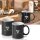STAHLWERK set de 2 tazas 350 ml taza de café grande | taza de cerámica | taza de café, apta para microondas y lavavajillas