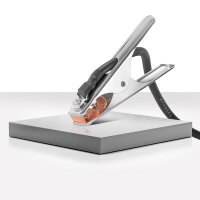 STAHLWERK Zemnicí svorka do 300 A | Zemnicí svorka vcetne 8 m svarovacího kabelu | Zemnicí kabel s 25 mm² a 13 mm zástrckou