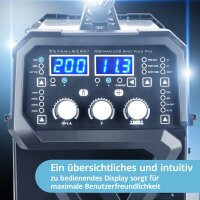 STAHLWERK Schwei&szlig;ger&auml;t MIG MAG 200 Spot Puls Pro Vollausstattung, Vollsynergischer IGBT Inverter, 5in1 Kombiger&auml;t mit Spotfunktion und 200 Ampere, Alu | F&uuml;lldraht | MIG MAG | ARC MMA | Lift TIG | Puls