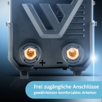 STAHLWERK ARC 200 Synergic Pro Elektroden-Schweißgerät Vollausstattung, vollsynergischer MMA | E-Hand | Lift-TIG Inverter mit 200 Ampere und IGBT Technologie