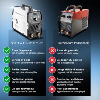 STAHLWERK ARC 200 Puls Pro Poste de soudage &agrave; &eacute;lectrodes &eacute;quipement complet, onduleur compact MMA | E-Hand | Lift-TIG avec 200 amp&egrave;res, technologie IGBT et fonction Pulse