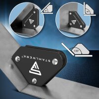 STAHLWERK 4er Set Magnet-Schwei&szlig;winkel 4 kg | 9 lbs praktischer Schwei&szlig;magnet | Magnetwinkel | Schwei&szlig;positionierer mit starker Haftkraft