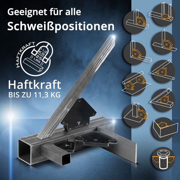 Yosoo Magnetischer Schweißhalter – Einstellbar 20°–200°, Starke Magnete, Für Präzises Positionieren