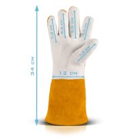 Сварочные перчатки STAHLWERK + комплект пальцев TIG,...