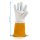 STAHLWERK lashandschoenen + TIG vingerset, robuuste en hittebestendige beschermende handschoenen van echt leer inclusief hittebescherming van Kevlar-weefsel voor alle las- en snijwerkzaamheden.