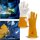 Guantes de soldadura STAHLWERK + juego de dedos TIG, guantes de protección robustos y resistentes al calor fabricados en cuero auténtico que incluyen protección térmica de tejido Kevlar para todos los trabajos de soldadura y corte.