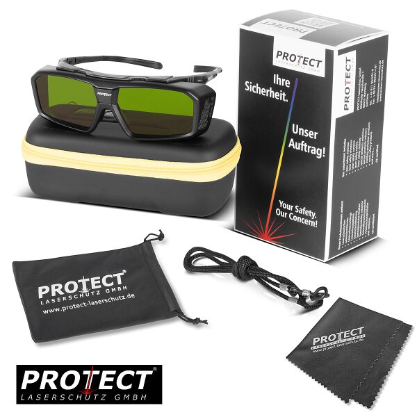 Occhiali di sicurezza laser PROTECT Starlight X2 | Occhiali laser | Protezione degli occhi secondo la norma DIN EN 207 per il lavoro con i laser in una gamma di lunghezze donda di 800 - 1.320 nm