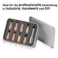 STAHLWERK Laser Nozzles Set of 9 Professional Accessories...