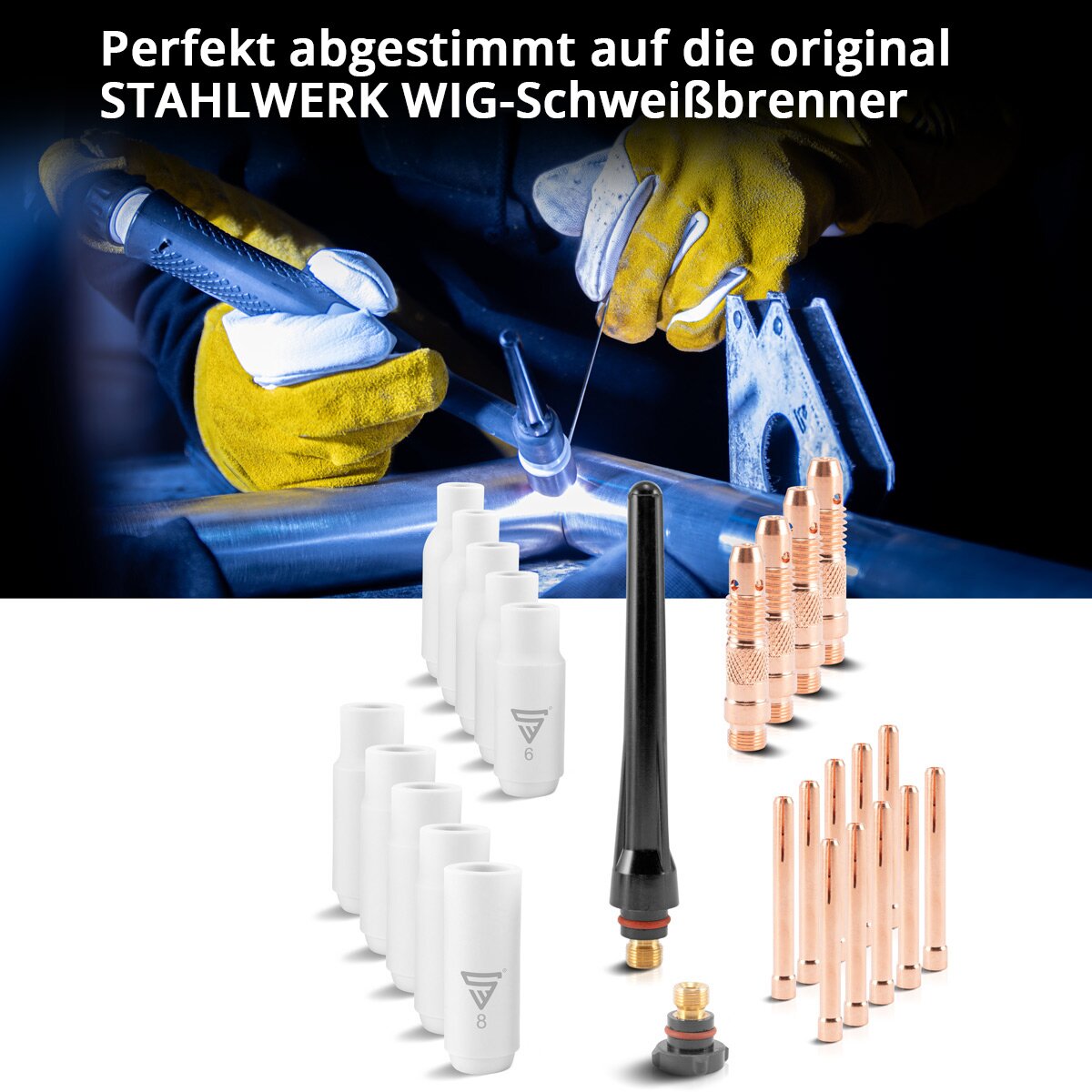 STAHLWERK Set di bacchette per saldatura TIG alluminio
