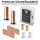 STAHLWERK MIG MAG AK501D | MB501D Premium-Verschleißteile-Set 26-teiliges Schweißzubehör mit Gasdüsen, Stromdüsen, Düsenträger und Keramik-Diffusor für MIG MAG Schweißbrenner