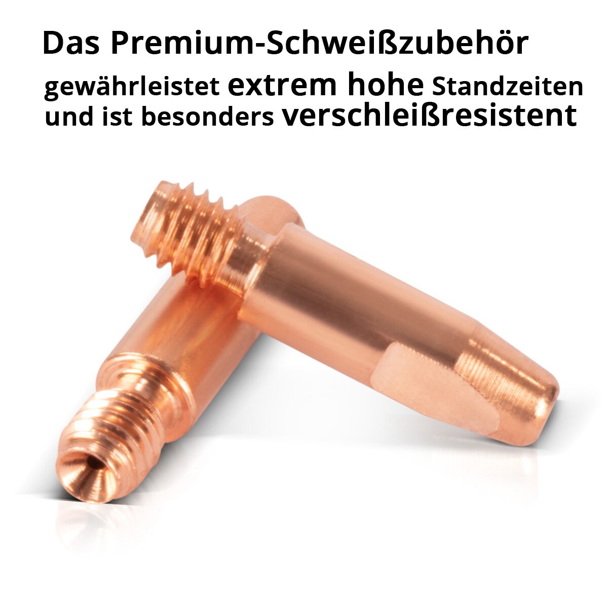 10 Stück Stromdüsen E-Cu 0,8 Mm ∅ M8x30 – Für MIG/MAG Schweißbrenner Wie Binzel, Trafimet, Einhell